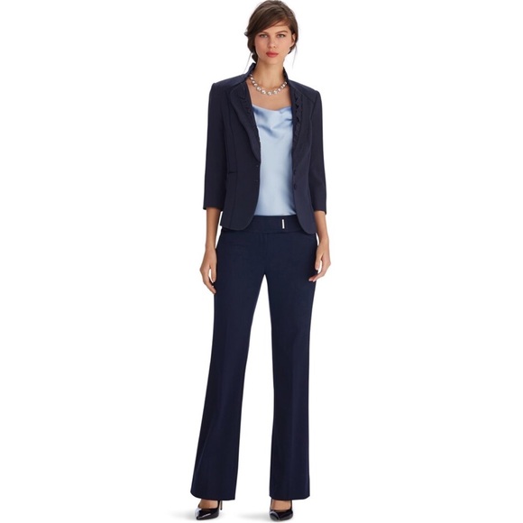 WHBM Seasonless Bootcut Navy Pants - Picture 2 of 12